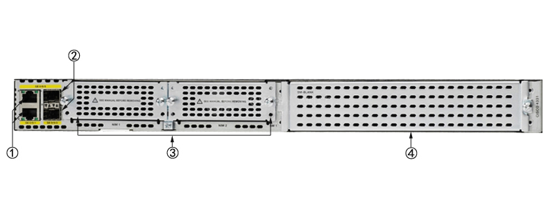 CISCO ISR4331-SEC/K9 Back Panel CISCO ISR4331-SEC/K9 Back Panel